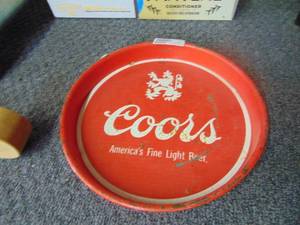 lot 3309 image: Coors Serving Tray -