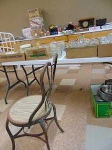 lot 3330 image: Metal Soda Fountain Type Chair