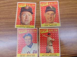 lot 3347 image: Sport Magazine 1958 All Star Cards - 4