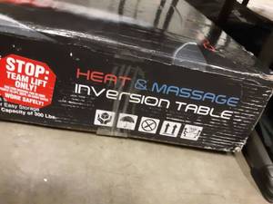 lot 2480 image: Heat and massage Inversion table