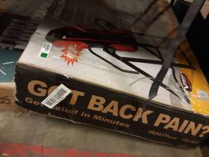 lot 2483 image: Heat and massage inversion table