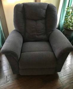 lot 2293 image: Jasper Rocking Lazy Boy Recliner.  Color is BlueNavy
