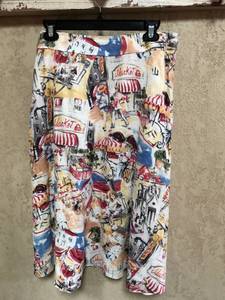 lot 2331 image: Liz Clairborne Colorful Caf Scene Skirt