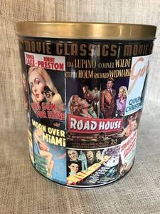lot 2369 image: Popcorn Tin with images of all old movies