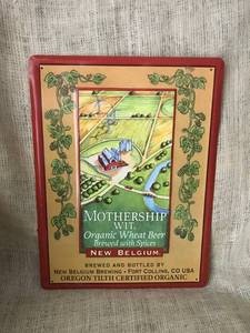 lot 2372 image: Mothership WitNew Belgium Beer Tin sign