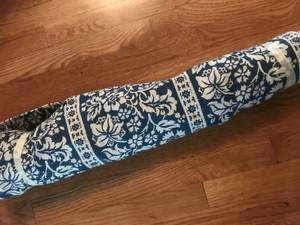 lot 2421 image: Roll of fabric--great for furniture, curtain, etc.