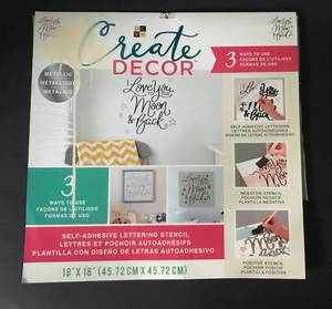 lot 2431 image: I Love You to the Moon and Back---New Large Stencil