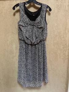 lot 2441 image: AB Studio black and white dress-new and never worn