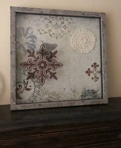 lot 2582 image: Rustic Shadow Box ShelfWall Decor piece