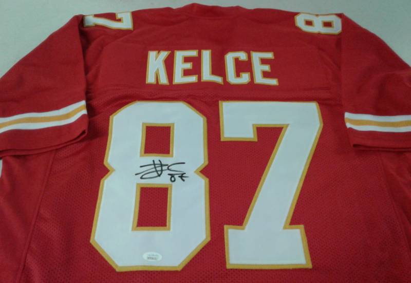 Signed Travis Kelce Custom Kansas City 