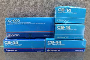 lot 2716 image: Kenwood Car Audio -DC-1000 Space Diversity Commander,CB-44 dual amp balancer,CB-14 power fader control unit