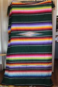 lot 2769 image: Colorful Woven Wool Blanket Serape