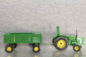 lot 2793 image: John Deere Tractor and Haywagon