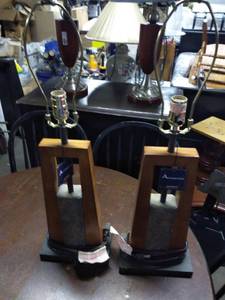 lot 5268 image: Ashley Pair of Lamps