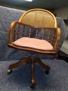 lot 14104 image: Wooden Office Chair