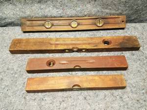 lot 14160 image: Vintage Wooden Levels