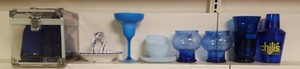 lot 11252 image: Blue glassware Lot #2
