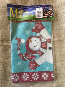 lot 2929 image: Snowman Mailbox Makeover--cover for mailbox