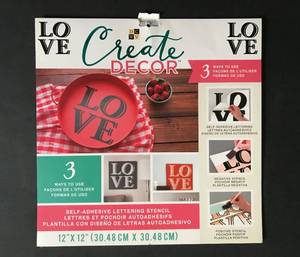 lot 2937 image: LOVE Stencil