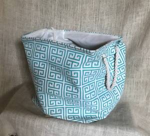 lot 2981 image: Fabric BasketStorage with Handles