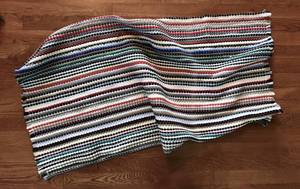 lot 3015 image: Colorful Rag Rug