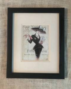 lot 3076 image: Framed Fifth Avenue Wall Decor