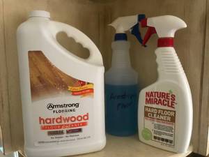 lot 3109 image: Armstrong and Natures Miracle Hardwood Cleaners (each is at least 34 full