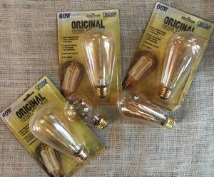 lot 3171 image: New Edison Light BulbsVintage Style Bulb--5 bulbs