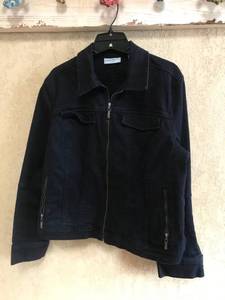 lot 1016 image: Valerie Stevens Causal Black Denim Jacket