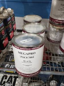 lot 3025 image: 3 Gallons of Omega Gloss Black