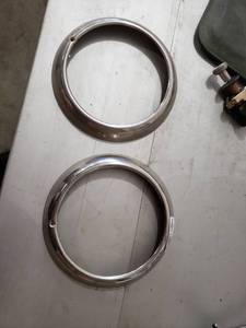 lot 3058 image: 1950 22 Chevrolet Pickup Headlight Rings