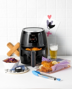 lot 6129 image: Crux 14635 2.2-Lb. Touchscreen Air Convection Fryer