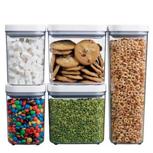 lot 6149 image: OXO SoftWorks POP Container Set - Clear White (5pc)