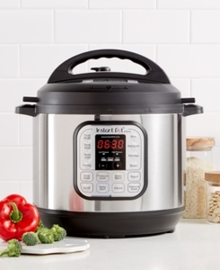 lot 6154 image: Instant Pot IP-DUO80 7-in-1 Programmable Pressure Cooker, 8Qt1200W, Latest 3rd Generation Technology, Stainless Steel Cooking Pot and Exterior