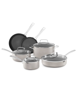 lot 6213 image: KitchenAid Architect 10-Pc. Non-Stick Pour & Strain Cookware Set, Created for Macys