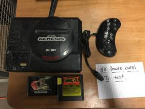 lot 5286 image: Sega Genesis with Controller and 2 Games