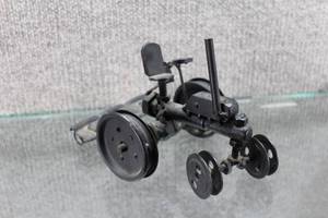 lot 2846 image: Vintage Cast-Iron Toy Tractor