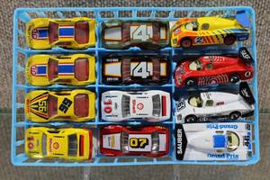 lot 2901 image: Lot of 12 Matchbox Race Cars from 1984-1987. Includes STP and Shell Decals on Race Cars.
