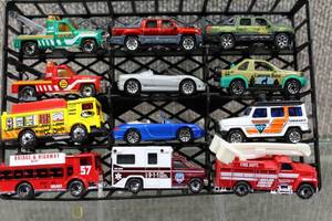 lot 2905 image: Lot of 12 Matchbox Cars From 1987 - 2001 Includes Emergency Vehicles and ATVs