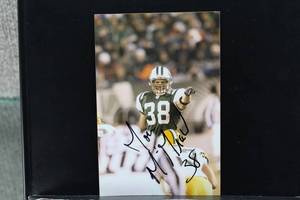 lot 2910 image: Autographed 4 x 6 Color Photo of Jon McGraw NFL NY Jets Started at K-State