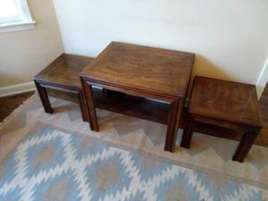 lot 8977 image: Nice set of Lane in tables