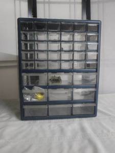 lot 12451 image: Parts bin sorter with contents 2