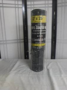 lot 12462 image: 2x25 vinyl coated wire mesh fencing