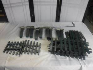 lot 12471 image: Garden fencing boarder, shepard hooks and path lights lot