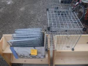 lot 12483 image: Wire mesh cube shelving