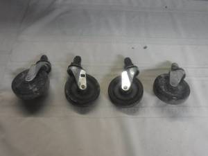 lot 12529 image: set of 4 caster wheels- heavy duty