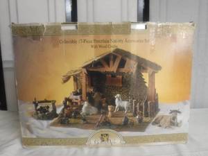 lot 12543 image: Grandeur Noel Nativity set