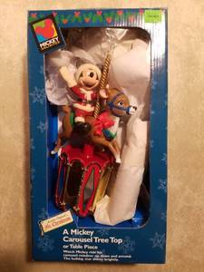 lot 19157 image: Mickey Mouse Carosuel Tree Topper