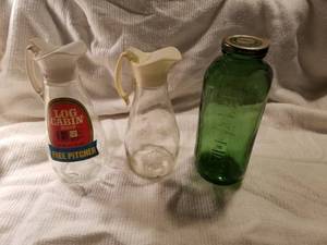 lot 19171 image: Lot of 3 Vintage Glass Pieces