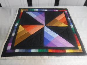 lot 12593 image: Quilted Lap pad, throw blanket